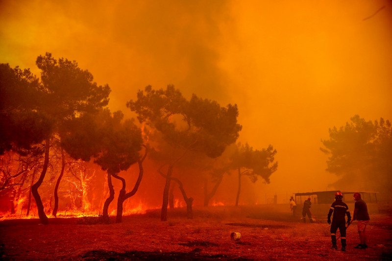 Wildfires, Lesvos, Greece
