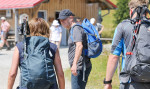 EXCLUSIVE: German Chancellor Olaf Scholz Goes On A Hike During His Vacation In Bavaria, Germany