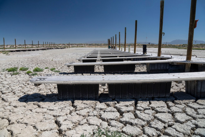 Low Water Level at Great Salt Lake