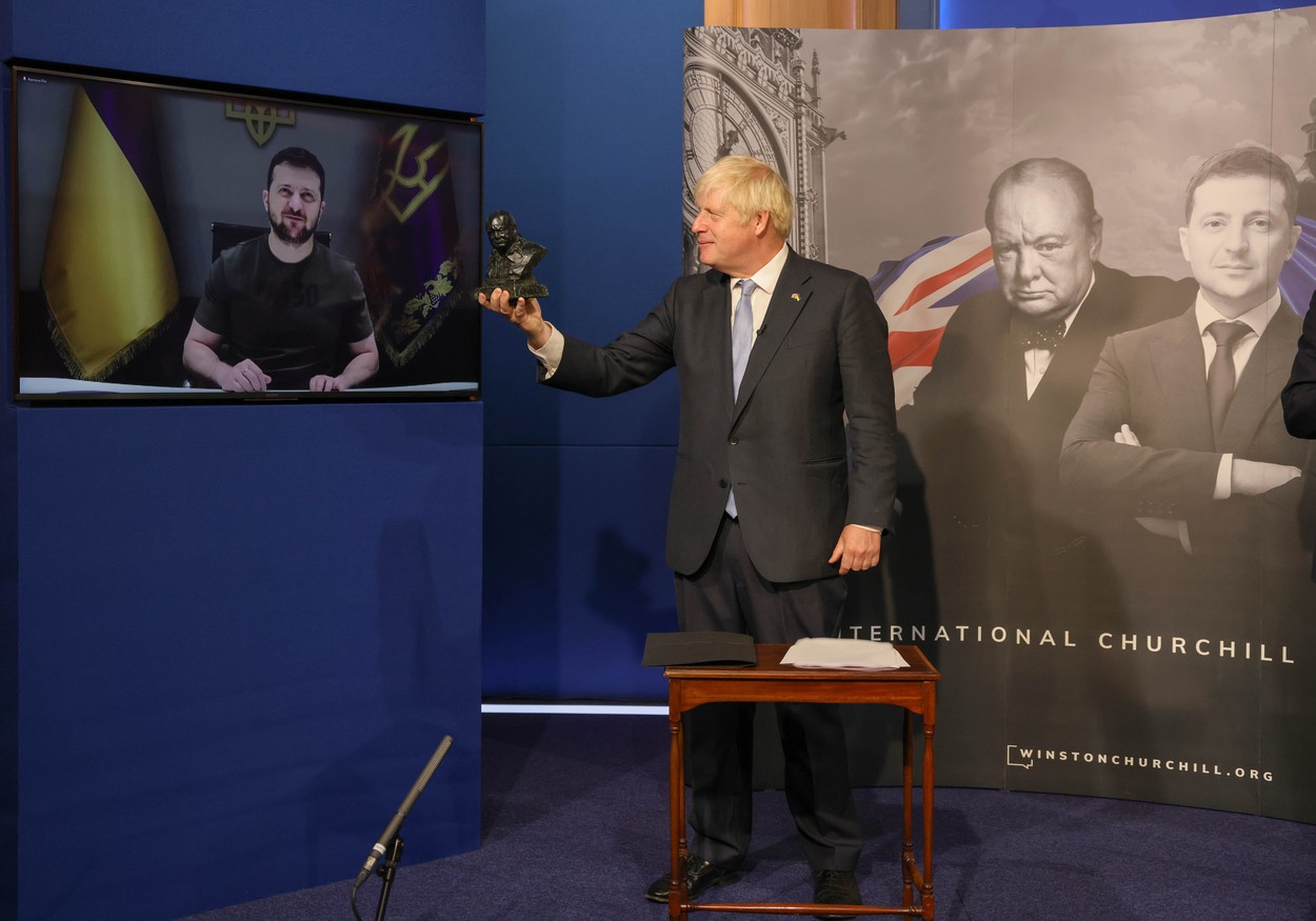 Boris Johnson: Churchill ar fi izbucnit în urale când Zelenski a cerut muniție, nu o ocazie să plece din Kiev când a început războiul