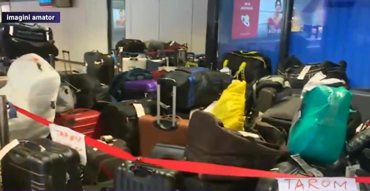 Aeroportul Otopeni este plin cu bagaje. Mormane de valize nerevendicate sau pierdute sunt la sosiri