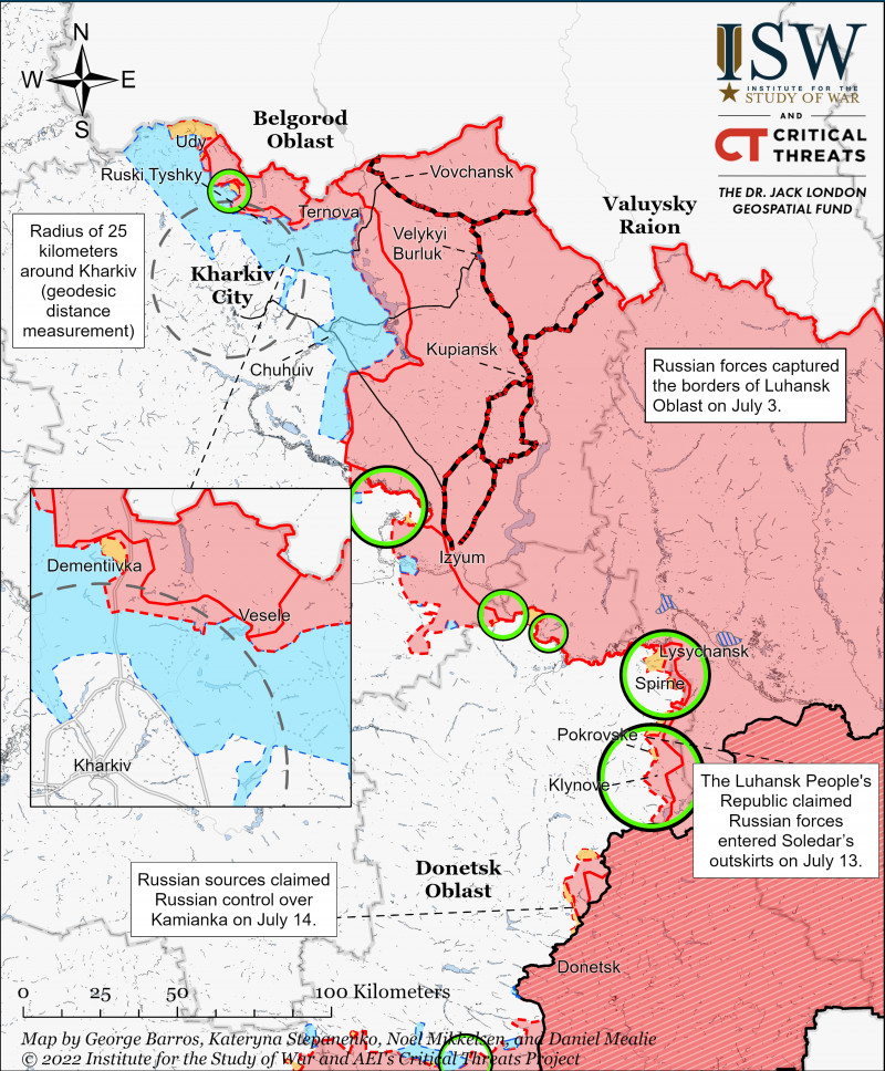 Kharkiv Battle Map Draft July 26,2022