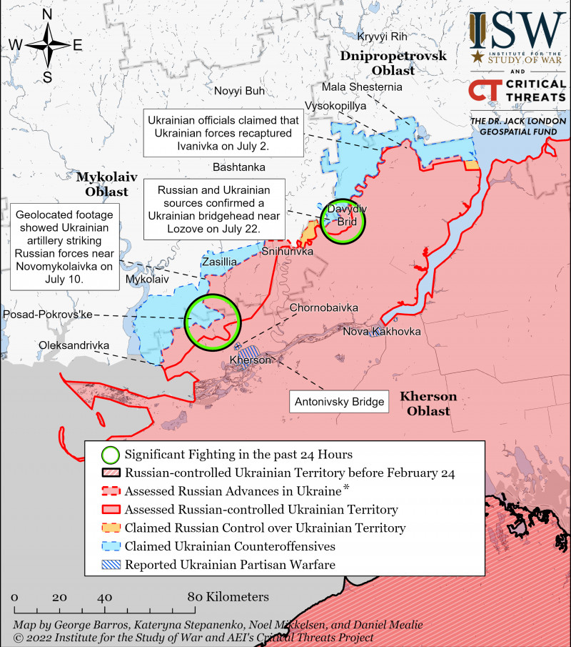 Kherson-Mykolaiv Battle Map Draft July 26,2022