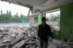 Russians destroy school in Kharkiv Region, Ukraine - 25 Jul 2022