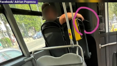Poliția caută un tânăr care a scos o armă într-un autobuz din București