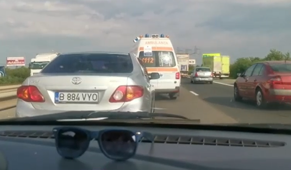 Accident mortal pe Autostrada București-Pitești. Au fost implicate 7 mașini