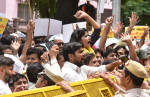 AAP Protest Near BJP Headquarters In Delhi Over Gujarat Liquor Tragedy, New Delhi, DLI, India - 27 Jul 2022