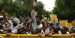 AAP Protest Near BJP Headquarters In Delhi Over Gujarat Liquor Tragedy, New Delhi, DLI, India - 27 Jul 2022