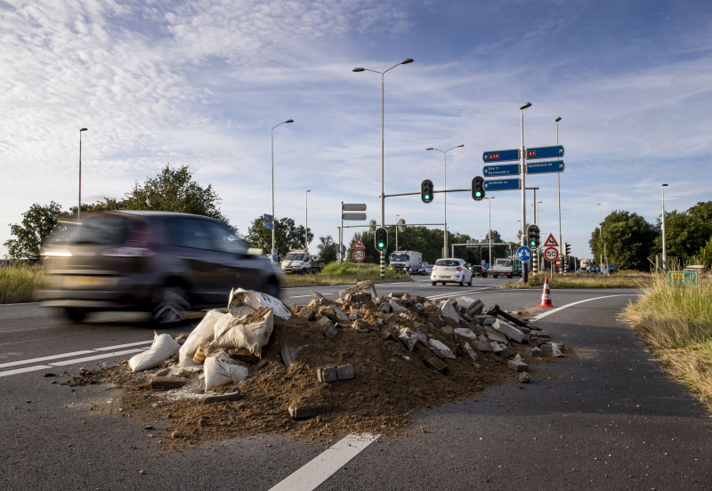 Farm Demonstrations at Highways, Barneveld, The Netherlands - 28 Jul 2022