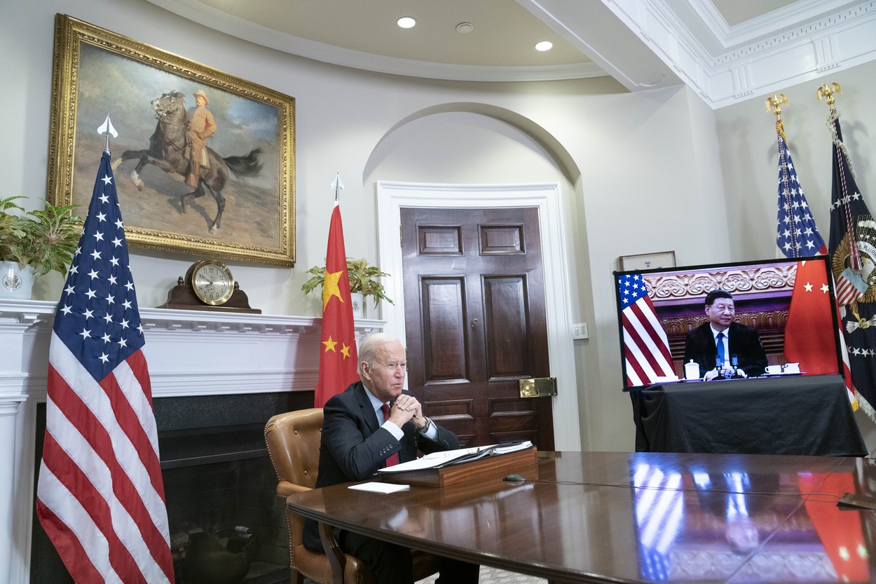 Xi Jinping i-a atras atenţia lui Joe Biden „să nu se joace cu focul” în privinţa Taiwanului