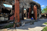 Scenes of destruction after the Russian withdrawal in Moshchun, Ukraine - 28 Jul 2022