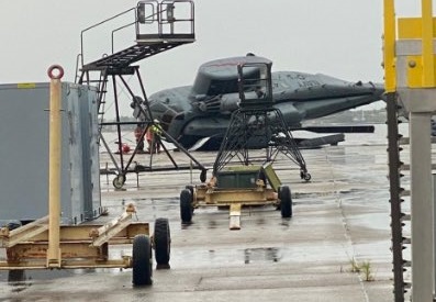FOTO 9 elicoptere ale Marinei americane au fost distruse de o furtună