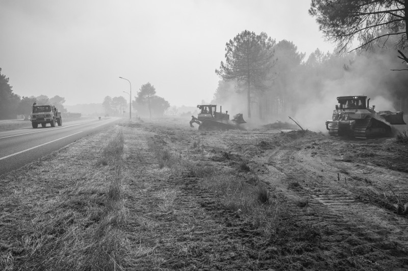 Campsites Destroyed As Wildfires Rage - South West France