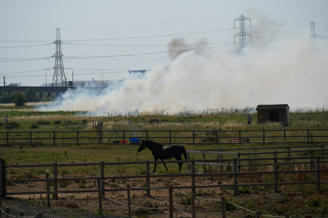 Londra incendiu caniculă