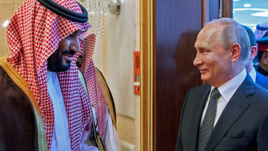 mohammed bin salman s-a intalnit cu vladmir putin in timpul unei vizite in arabia saudita a liderului rus in octombrie 2019