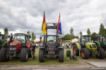 Ter Apel, Netherlands, 2022-07-14 15:02:04 TER APEL - Dutch and German farmers are campaigning in Ter Apel against the government's nitrogen policy. The farmers fear that these plans will hit their companies hard. ANP VINCENT JANNINK netherlands out - bel