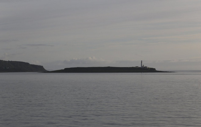 Island of Pladda with the cliffs of Bennan Head Isle of Arran Scotland September 2016