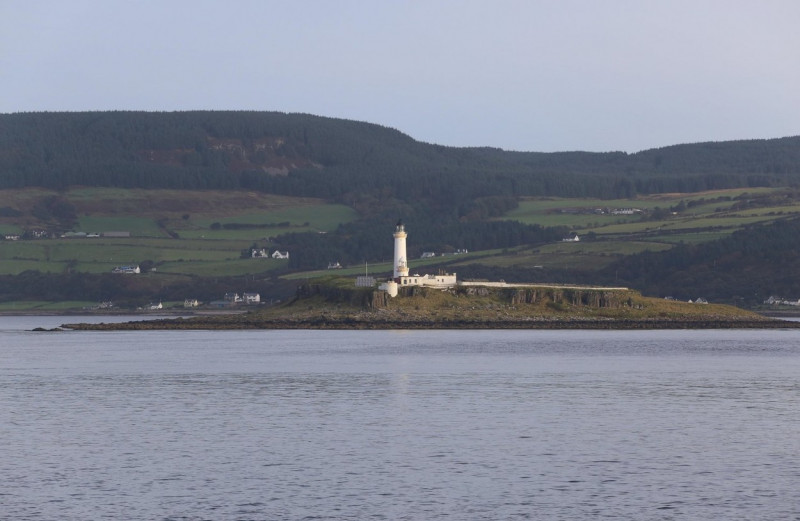 Pladda lighthouse off coast of Isle of Arran Scotland September 2016