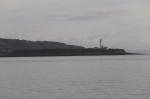 Island of Pladda with the coast of Arran Scotland September 2016