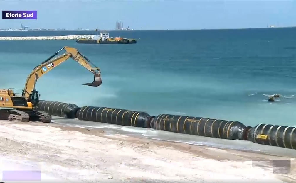 După Mamaia, a venit rândul plajei din Eforie să fie extinsă: va avea 100 de metri lățime