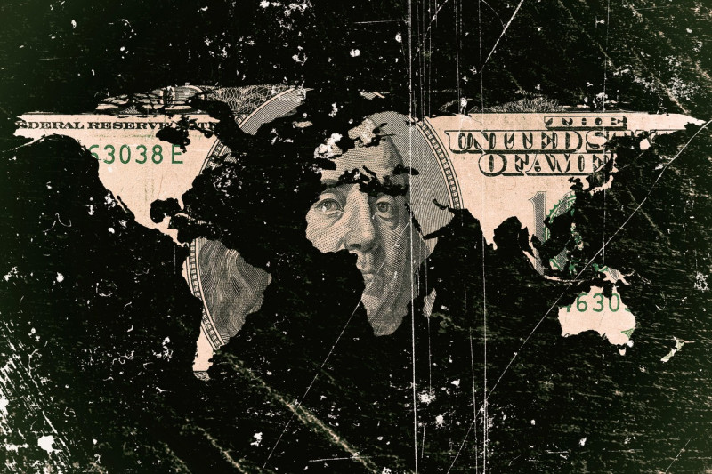 harta lumii dolar