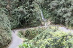 Gravity assisted mountain biking down "The World's Most Dangerous Road" from La Cumbre to Coroico, Bolivia