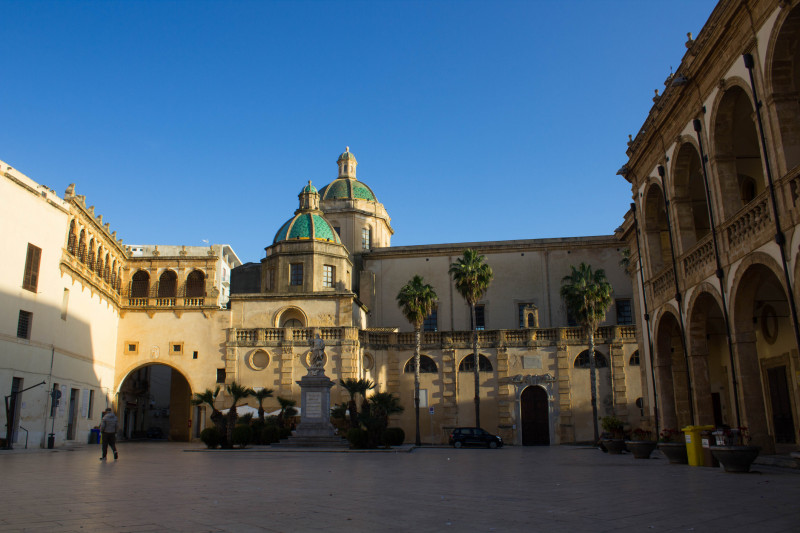 Mazara del Vallo, Sicily, Italy, January 19, 2020 Seminary of the Clerics