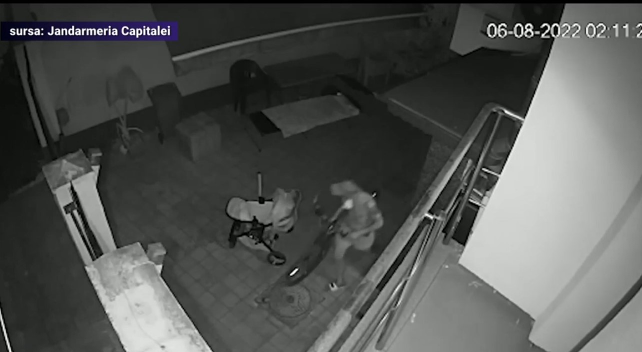 VIDEO Hoț de biciclete din București, prins datorită tatuajelor. Un jandarm l-a recunoscut și l-a încătușat
