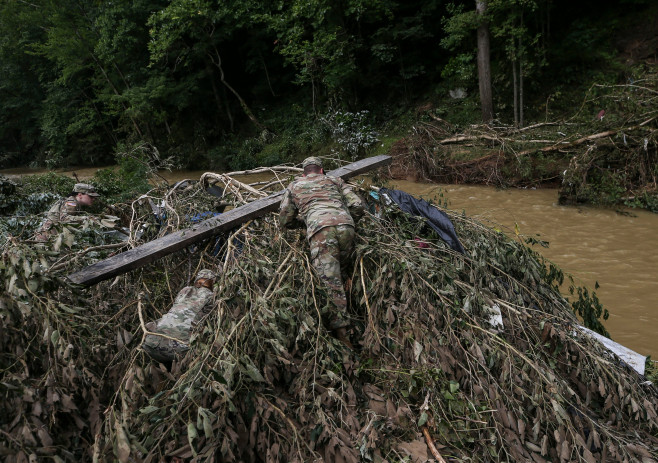 KY: Scenes of destruction after deadly rains flooded the region in Fisty