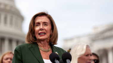 Press conference condeming Republican defeat of the Honoring Our PACT Act at Capitol, Washington, United States - 28 Jul 2022