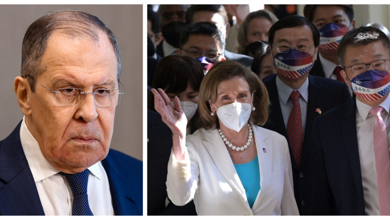 Serghei Lavrov, Nancy Pelosi în Taiwan