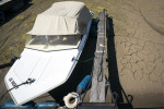 Ships on dry land in the marina of Beusichem