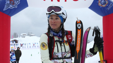 Adele Milloz, campioană la schi alpinism
