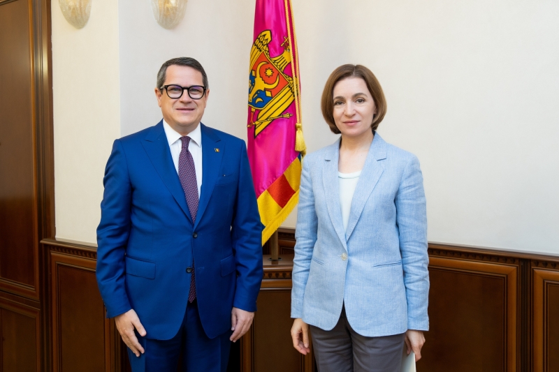Maia Sandu s-a întâlnit cu șeful SRI Eduard Hellvig, la Chișinău