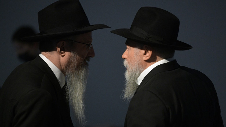 Berl Lazar, rabinul-șef al Rusiei, și Alexander Boroda, președintele Federației Comunităților Evreiești din Rusia