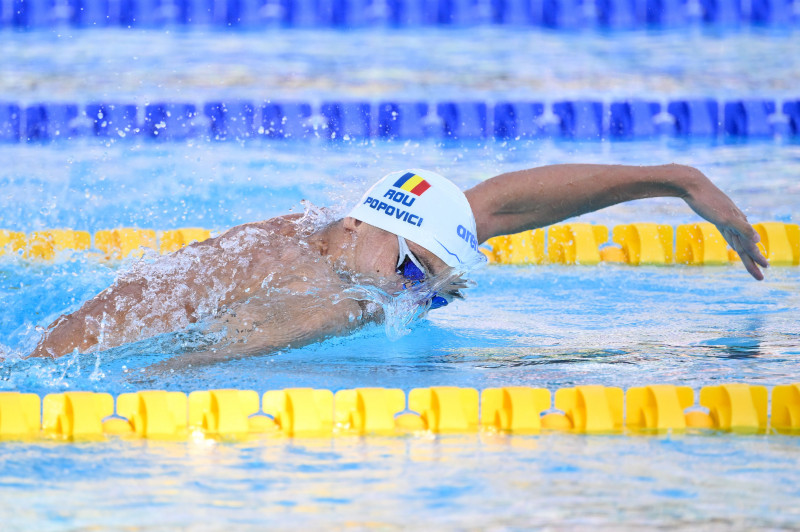 David Popovici, desemnat cel mai bun sportiv în probele masculine, la CE de Nataţie