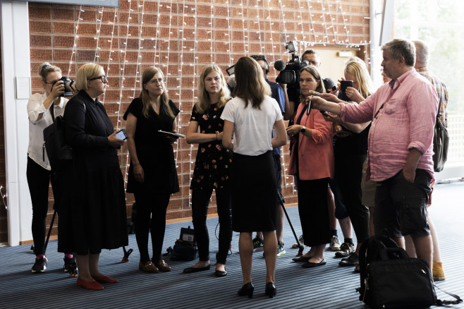 The Prime Minister answered media questions, Kuopio, Finland - 18 Aug 2022