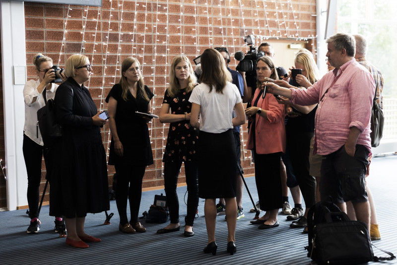 The Prime Minister answered media questions, Kuopio, Finland - 18 Aug 2022