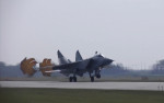 Three MiG-31 carrying hypersonic Kinzhal missiles land in Kaliningrad region, Russia
