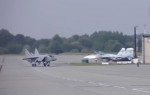 Three MiG-31 carrying hypersonic Kinzhal missiles land in Kaliningrad region, Russia