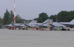 Three MiG-31 carrying hypersonic Kinzhal missiles land in Kaliningrad region, Russia