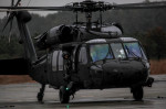 U.S. Army Soldiers from the New Jersey National Guard's 1-150 Assault Helicopter Battalion prepare their UH-60L Black Hawk helicopter for takeoff on J