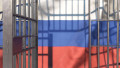 Gratii de celulă cu steagul Rusiei.