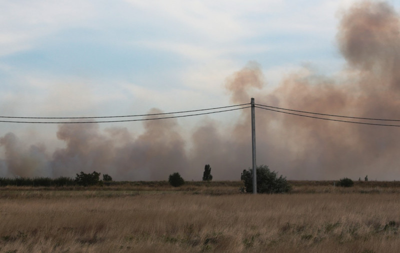 Russia Crimea Airfield Ammunition Explosions