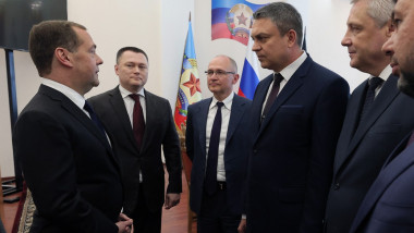 Medvedev, întâlnire cu liderii separatiștilor din estul Ucrainei