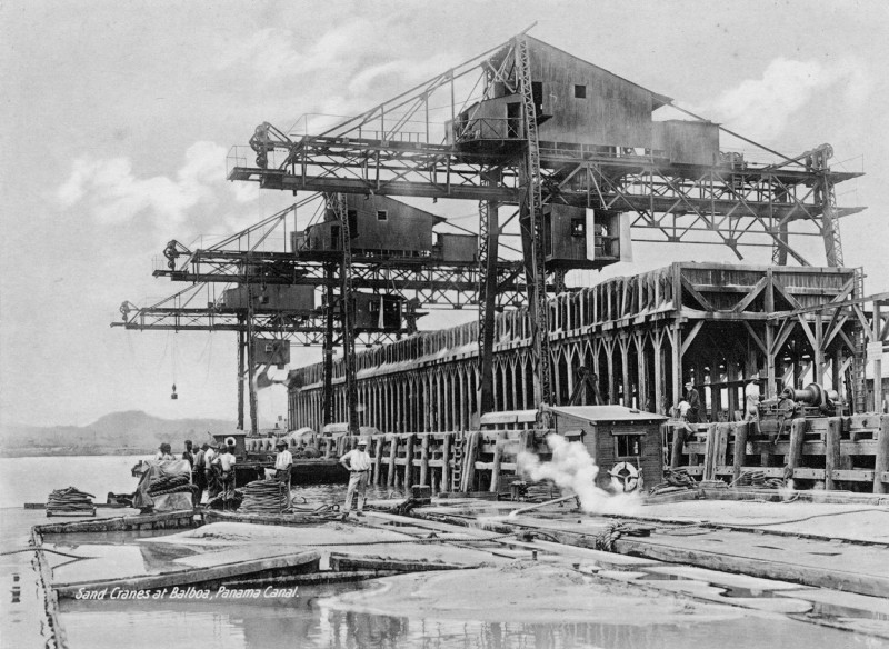 Sand cranes at Balboa, Panama Canal