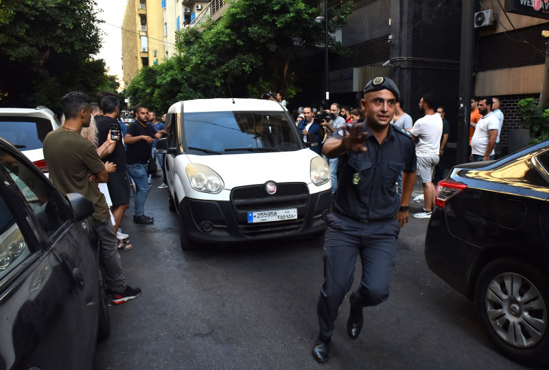 Gunman Takes Hostages Inside Lebanese Bank In Beirut, Lebanon - 11 Aug 2022