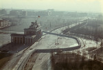 Brandenb. Tor, Luftaufnahme mit Mauer / Foto