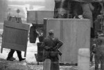 Berliner Mauer, Evakuierung von Wohnhäusern / Foto 1962