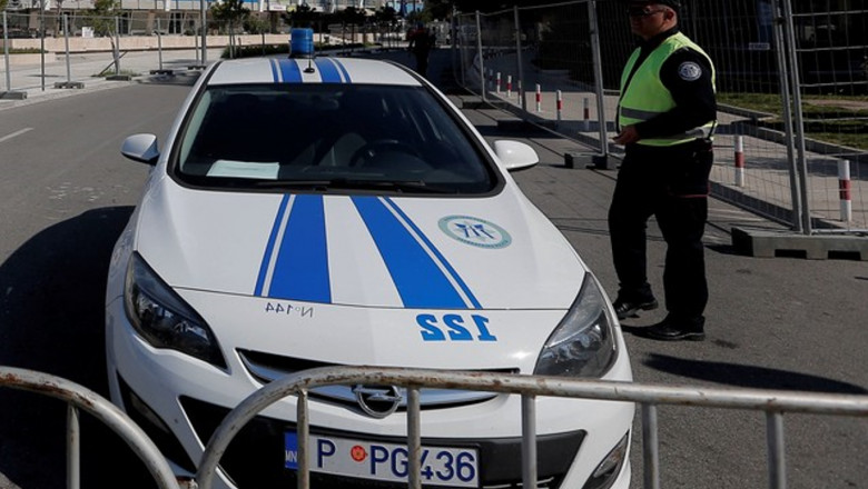 Mașină de poliție din Muntenegru.
